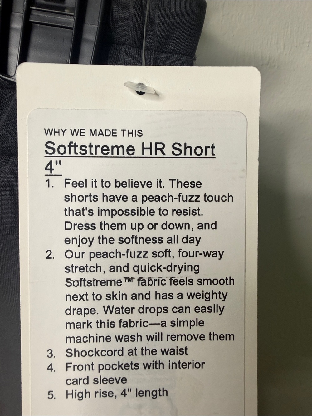 Lululemon Softstreme HR Short 4” - Picture 4 of 4